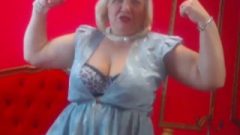 Awesome Strong BBW Granny Flexes Her Big Muscles