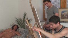 Old Woman Gets Ruined By Two Young Painters