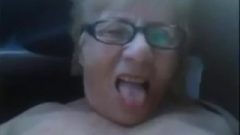 Chubby Grandma Beautiful Masturbates Twat For Pension